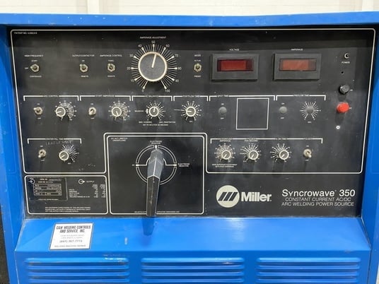 Miller #Syncrowave-350 CC AC/DC, Tig, Stick, Bernard Chiller, Foot Pedal, 350 amp. - Image 2