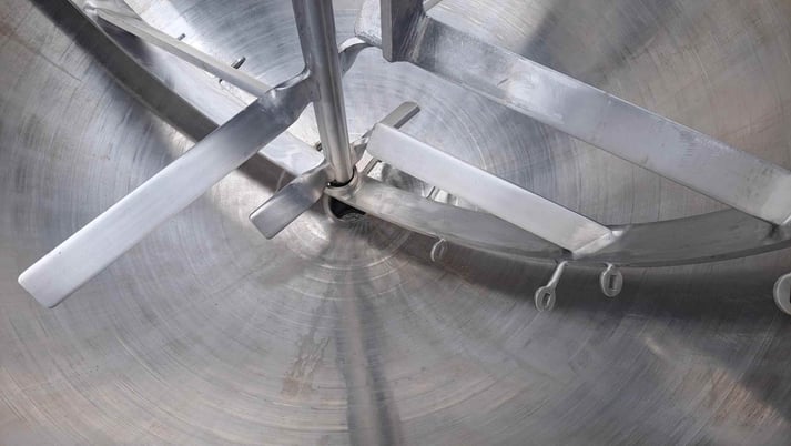 200 gallon Hamilton, agitated kettle, Stainless Steel construction with 3/4 jacket, 120 psi - Image 7