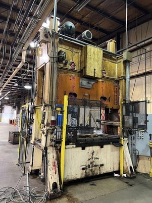 250 Ton, Heim #S2-250-48-102, straight side double crank, 12" stroke, 36" Shut Height, 20-40 SPM, 102" x48" - Image 2