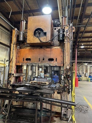 250 Ton, Heim #S2-250-48-102, straight side double crank, 12" stroke, 36" Shut Height, 20-40 SPM, 102" x48" - Image 3