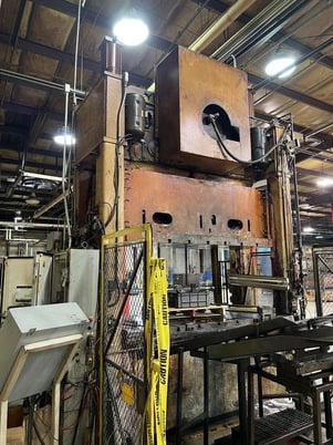 250 Ton, Heim #S2-250-48-102, straight side double crank, 12" stroke, 36" Shut Height, 20-40 SPM, 102" x48" - Image 4