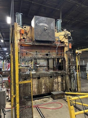 400 Ton, Heim #D2-400, straight side double crank press, 10" stroke, 27-3/16" Shut Height, 6" ram, 20 SPM - Image 4