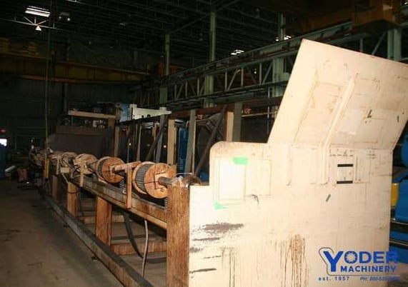 ADC, 30' magazine tube feed rack, 6-8" wire wire mesh straps, 5 HP, #59880 - Image 1