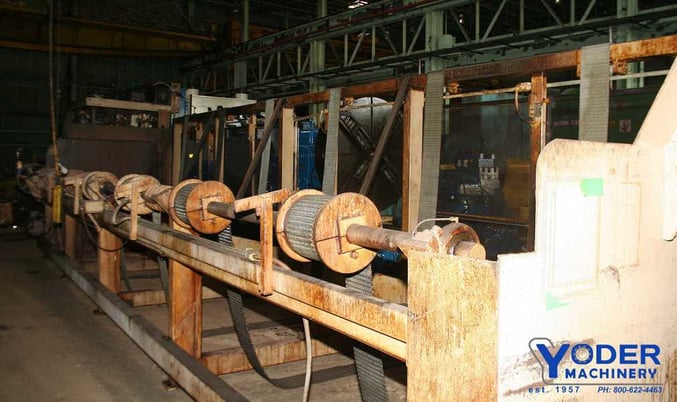 ADC, 30' magazine tube feed rack, 6-8" wire wire mesh straps, 5 HP, #59880 - Image 2