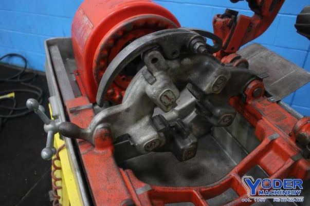 1" -4" Ridgid #444, pipe & bolt threader, die head, reamer, automatic oiler, 3/4 HP, #76018 - Image 4