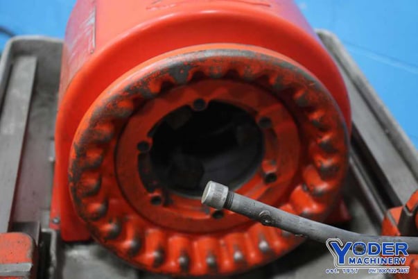 1" -4" Ridgid #444, pipe & bolt threader, die head, reamer, automatic oiler, 3/4 HP, #76018 - Image 10