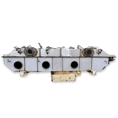 Carrier Vibrating Equipment, Inc. #QAD-3-2460S, Fluidized Bed Dryer, 3 HP, 800 RPM, 24" width x 20' 6" L - Image 2