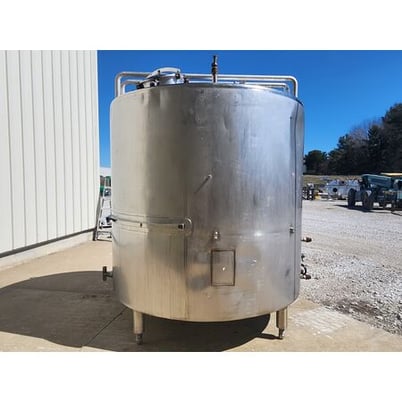 1717 gallon Blackwater Engineering, Stainless Insulated Jacketed Liquid Storage Vessel Tank, 6'10" dia. x 81" - Image 3