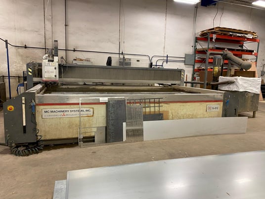 Mitsubishi #MXW4-612, CNC waterjet cutter, 6' X, 12' Y, 10" Z, 60 HP, 90000 psi, Mitsubishi M720, 2011 - Image 2