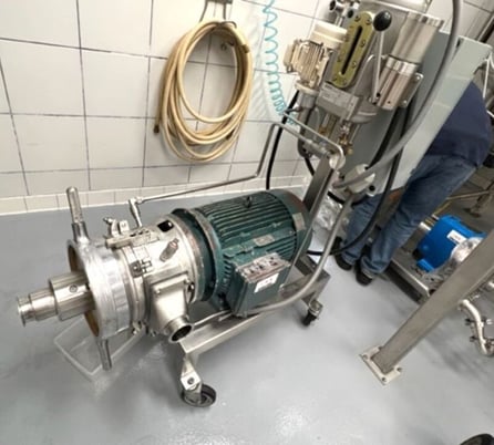 Fryma #MZ-130, Toothed Colloid Mill for milling, dispersing & homogenizing liquid, 25 HP, 208 V, 700 - 7000 - Image 1