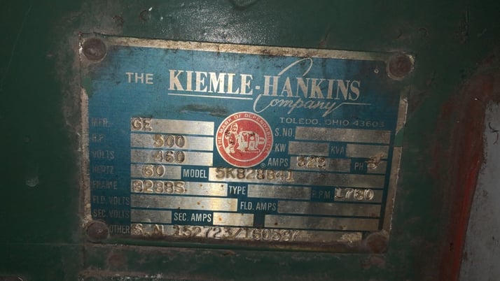 500 HP 1800 RPM General Electric, Frame 8288S, TETC, 1.0 service factor, 460 Volts - Image 2