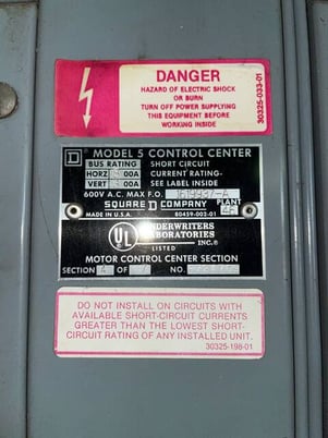 Square D, 3-section motor control c, 600 amps, 60 Hz, 3 phase - Image 6