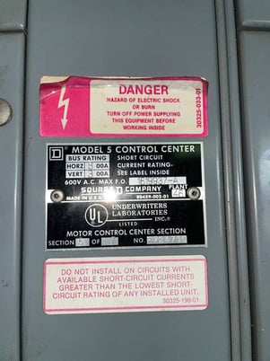 Square D, 3-section motor control c, 600 amps, 60 Hz, 3 phase - Image 7