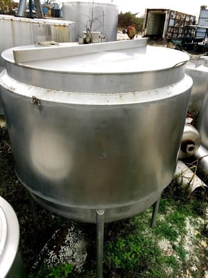 300 gallon Paul Mueller, Stainless Steel Mixing Tank, 100 psi @ 400 F, 4' diameter x 3' 2-1/2" straight wall - Image 5