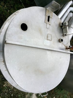 300 gallon Paul Mueller, Stainless Steel Mixing Tank, 100 psi @ 400 F, 4' diameter x 3' 2-1/2" straight wall - Image 7