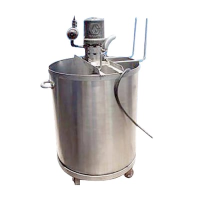 90 gallon Stainless Steel Tank with Graco Drum Pump, 28" diameter x 35" H inside dim., 80 psi - Image 2
