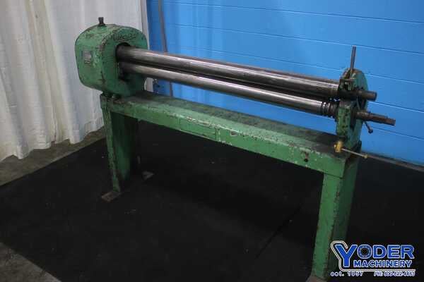4' x 16 gauge Niagara #342, initial pinch type bending roll, 3" roll diameter, hand crank, #75157 - Image 1