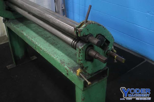 4' x 16 gauge Niagara #342, initial pinch type bending roll, 3" roll diameter, hand crank, #75157 - Image 3