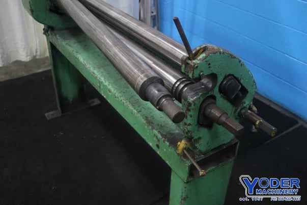 4' x 16 gauge Niagara #342, initial pinch type bending roll, 3" roll diameter, hand crank, #75157 - Image 5