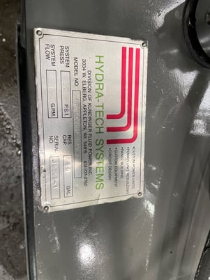 Hydra-Tech Systems #HP6oC2HP H49-2 50 PSI 6 GPM hydraulic unit - Image 2