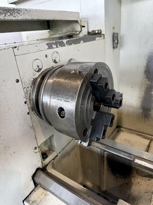 Weiler #E50/2, CNC flat bed lathe, 22" swing, 78" centers, 3" spdl bore, 12" chuck, 2500 RPM, Siemens 805D - Image 4