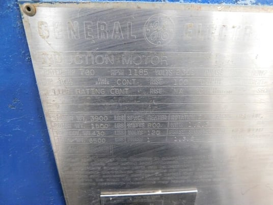 700 HP 1185 RPM General Electric 5KP21165A307 Phoenix induction motor, Frame P211, 2300 Volts - Image 10