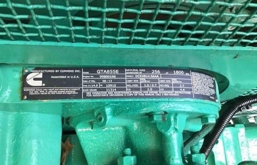 250 KW Cummins #GTA855E, Natural Gas Power Module, EPA Cert, sound attenuated enclosure, 277/480 Volts, 20 - Image 8