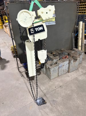 5 Ton, Coffing, electric chain hoist, speed 8 FPM, Volt 460/3/60 several in stock, contact Houston Crane, Inc. - Image 6