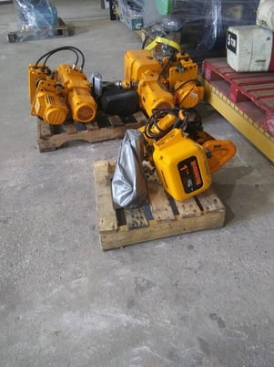 1 Ton, Harrington, Electric Chain Hoist, In Stock at Houston Crane, Inc. - Image 1