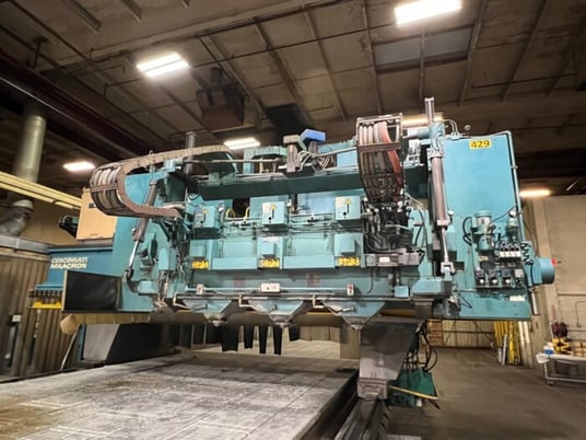 Cincinnati, 3 Spindle 5 Axis Gantry Profiler, 1330" X Travel, 104" Y Travel, 28" Z, 1999 - Image 6