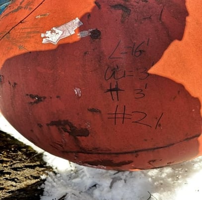 800 gallon Above ground storage tank, 16' L x 3' W x 3' H - Image 1
