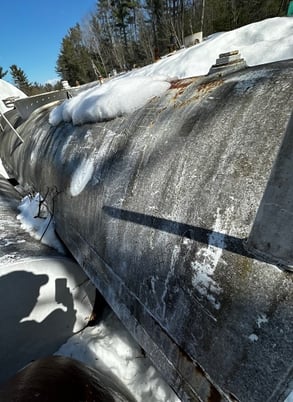 3000 gallon Above ground storage tank, 18' L x 5' 4" W x 5' 4" H - Image 1