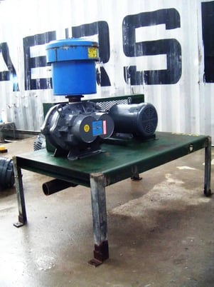 186 cfm, Roots #53-U-RAI, Rotary Lobe Blower, 5 HP, 1725 RPM, 1042 RPM final, 230/460 V, 4" diameter Driver - Image 5