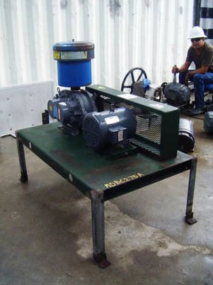 186 cfm, Roots #53-U-RAI, Rotary Lobe Blower, 5 HP, 1725 RPM, 1042 RPM final, 230/460 V, 4" diameter Driver - Image 6