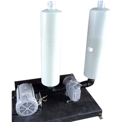347 cfm, Sutorbilt #4MP, Legend Blower with Twin Silencers, 10 HP, 3600 RPM max, 230/460 V, 1755 RPM motor - Image 1