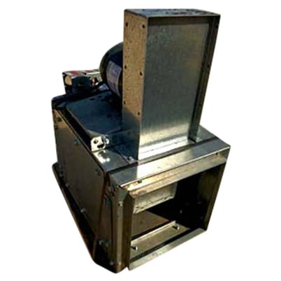 200 cfm, Loren Cook #60-SQN-60-SQN-B, Square Inline Fan, 0 HP, 1915 RPM, 1725 RPM motor, 115 V, 12" square - Image 2