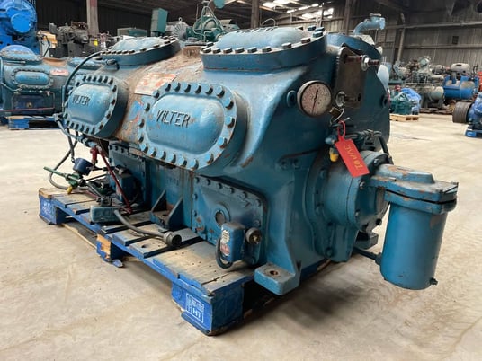 Vilter #4416, 16-Cylinder Reciprocating Compressor, 1200 RPM max, 619 psig, 6" connection suction, 14 gallons - Image 4