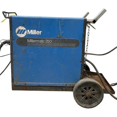 Miller #250 CV-DC, Wire-Feeder Welder, MIG and FCAW Welding, 28 V, 200 Amps, NEMA Class 1 (60 available) - Image 1