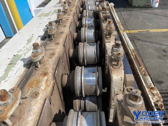 14 Stand, Tishken #2-HMW-1-1/2, rollformer, 1.5" shaft diameter, 9" horizontal centers, 4"-6" vertical - Image 6