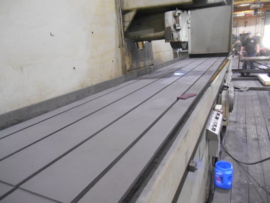 36" x 196" Thompson #6C, horizontal spindle surface grinder, 30 HP, excellent running condition - Image 7