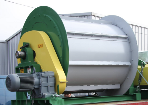 42" x 48" Magnapower #PFD100-120 drum magnet, gear reduced motor w/chain drive system, new - Image 3