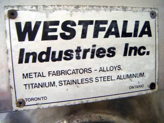 Westfalia #Ejector, Two Stage Flash Cooler, 100 psi, 6" diameter Port, 3" diameter S-line, 2-1/2" diameter - Image 9