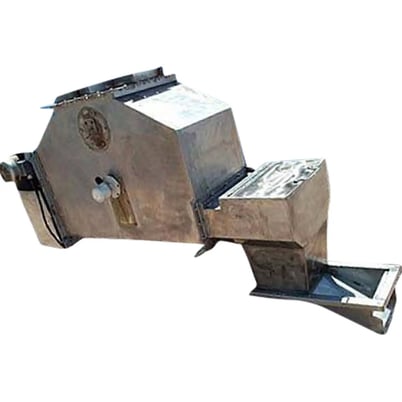 Stainless Steel Ice Hopper and Auger, 100 gallon capacity, (3) 6" diameter x 53" L screws, 10" L x 4" width - Image 1