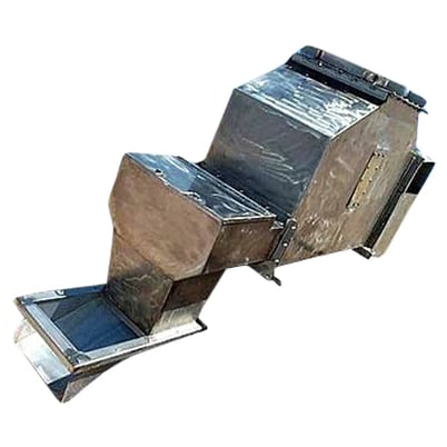 Stainless Steel Ice Hopper and Auger, 100 gallon capacity, (3) 6" diameter x 53" L screws, 10" L x 4" width - Image 2