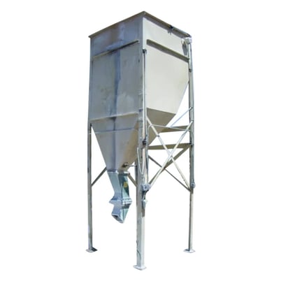 145 cu.ft. Steel Feeder/Hopper, 15' stand, 3' 2" L x 1' 9" width top access door, 10" L x 10" width inlet, 8" - Image 2
