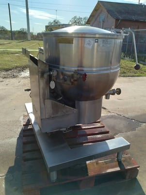 40 gallon Groen #DHT/1P-40, Mixer Kettle, 100000 BTU/hr., 3.5" manifold gas press, 6" from sidewalls, 10" - Image 5