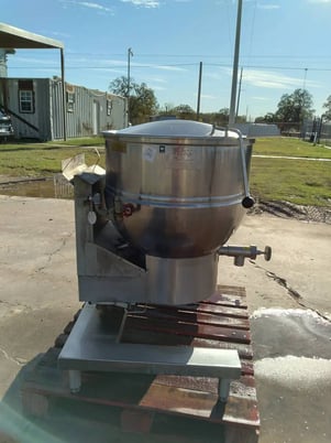 40 gallon Groen #DHT/1P-40, Mixer Kettle, 100000 BTU/hr., 3.5" manifold gas press, 6" from sidewalls, 10" - Image 6