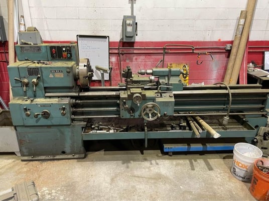 20" x 80" Tos #SN50C, 27" swing in gap, 22-2000 RPM, 3 & 4-Jaw, taper, steady rests, 7.5 HP, 1990 - Image 1