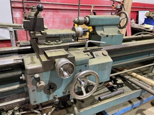 20" x 80" Tos #SN50C, 27" swing in gap, 22-2000 RPM, 3 & 4-Jaw, taper, steady rests, 7.5 HP, 1990 - Image 5