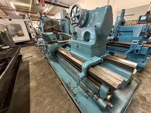 40" x 77" Lodge & Shipley #25/35, Heavy Duty lathe, 28" 4-jaw chuck - Image 4